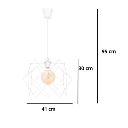 Пендел GALL 1xE27/60W/230V бял