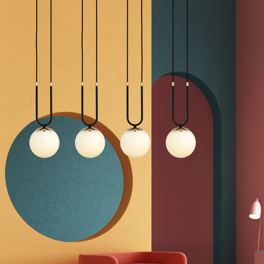 Пендел GLAM 4xE14/10W/230V черен