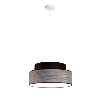 Пендел GRACE 1xE27/60W/230V черен/сив