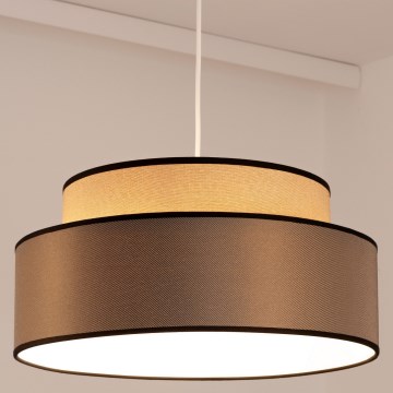 Пендел GRACE 1xE27/60W/230V Ø 40 см бежов/кафяв
