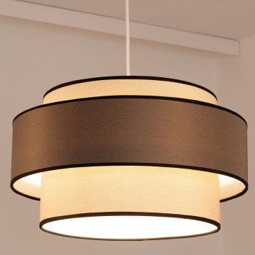 Пендел GRACE 1xE27/60W/230V кремав/кафяв