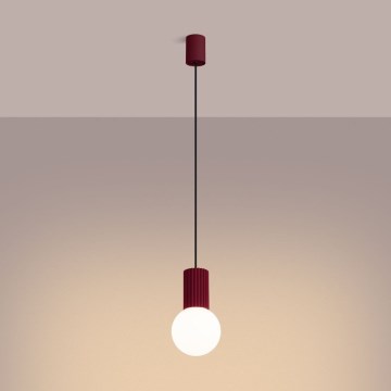 Пендел HALO 1xG9/8W/230V Ø 12 см червен