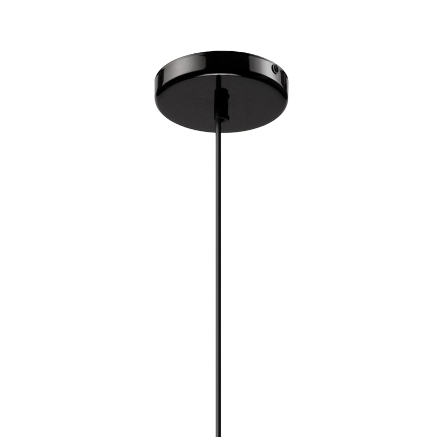 Пендел HARMA 1xE27/15W/230V Ø 14 см бял/черен