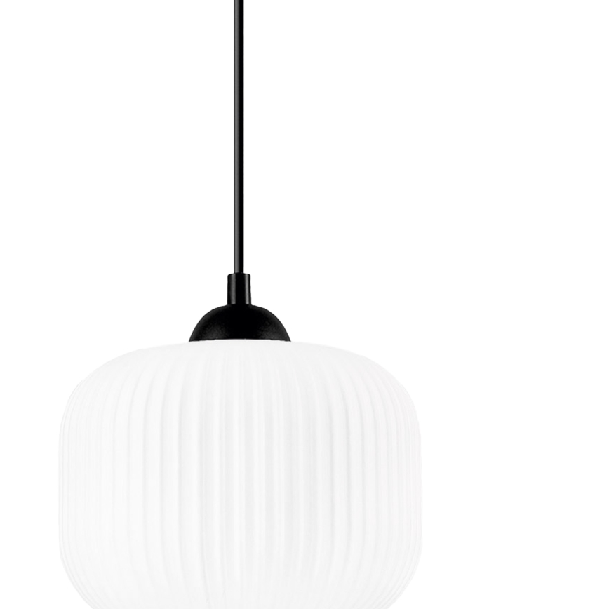 Пендел HARMA 1xE27/15W/230V Ø 20 см бял/черен