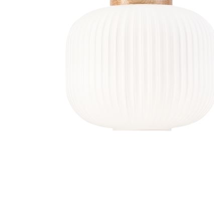 Пендел HARMONY 1xE27/15W/230V Ø 20 см бял/дъб