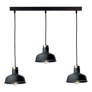 Пендел HEBE 3xE27/60W/230V черен