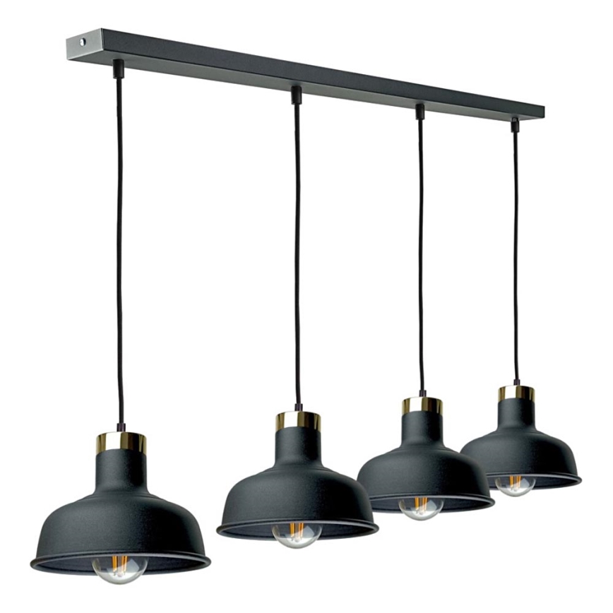 Пендел HEBE 4xE27/60W/230V черен