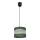 Пендел HELEN 1xE27/15W/230V Ø 20 cm зелен/златист