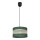 Пендел HELEN 1xE27/15W/230V Ø 25 cm зелен/златист