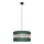 Пендел HELEN 1xE27/15W/230V Ø 40 cm зелен/златист
