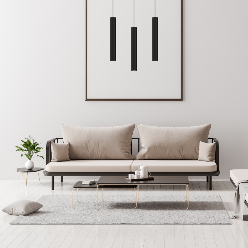 Пендел HUDSON 3xGU10/8W/230V черен