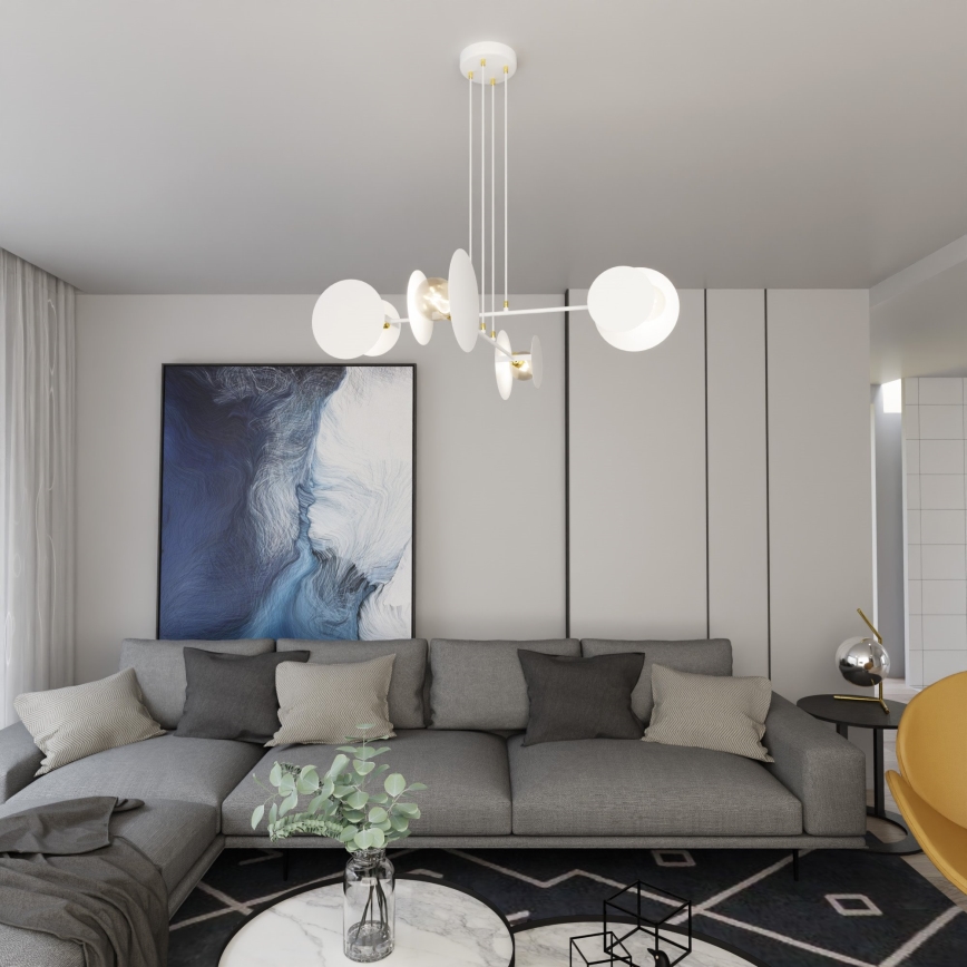 Пендел IDEA 4xE27/15W/230V бял
