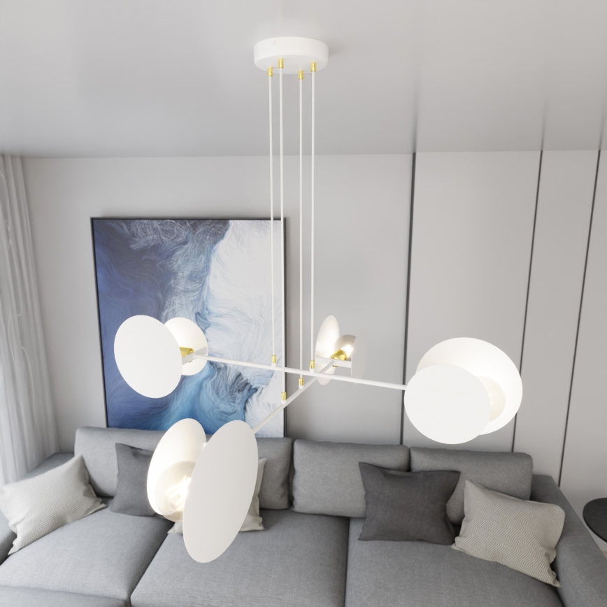 Пендел IDEA 4xE27/15W/230V бял
