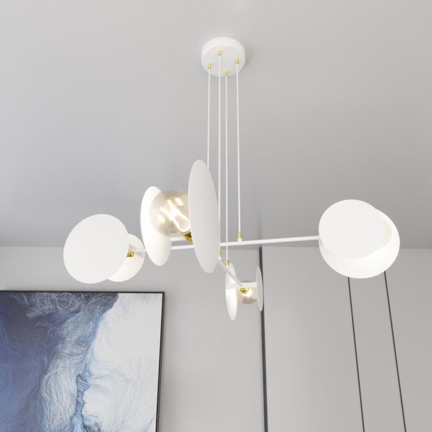 Пендел IDEA 4xE27/15W/230V бял