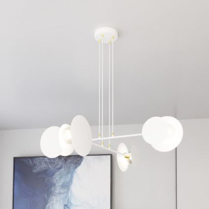 Пендел IDEA 4xE27/15W/230V бял