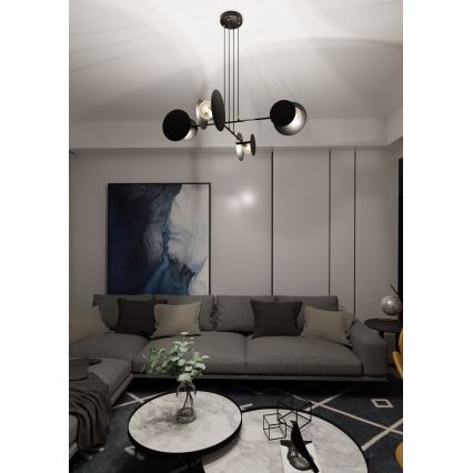 Пендел IDEA 4xE27/15W/230V черен