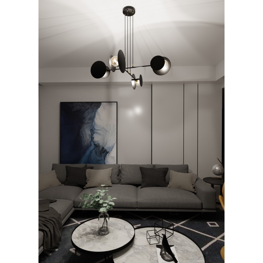 Пендел IDEA 4xE27/15W/230V черен