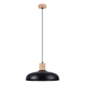 Пендел INDY 1xE27/15W/230V Ø 38 см черен
