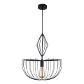 Пендел JASMINA 1xE27/20W/230V Ø 40 см черен