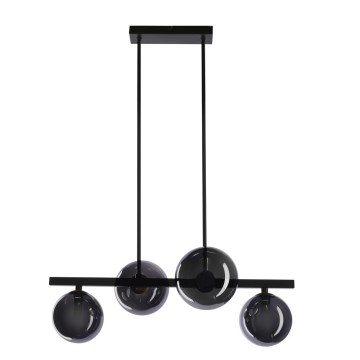 Пендел KAMA 4xG9/28W/230V черен/опушен черен