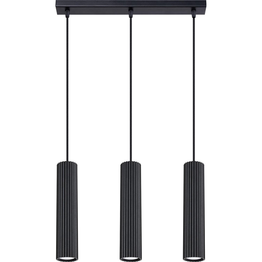 Пендел KARBON 3xGU10/10W/230V черен