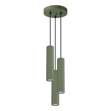 Пендел KARBON 3xGU10/10W/230V зелен
