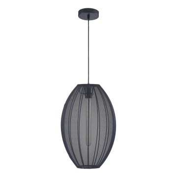 Пендел KAREI 1xE27/20W/230V Ø 30 см черен