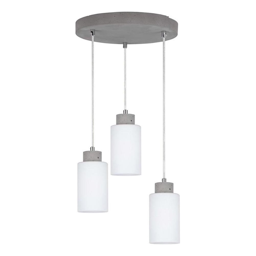 Пендел KARLA 3xE27/60W/230V бетон - FSC сертифициран
