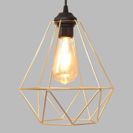 Пендел KARO 3xE27/15W/230V златист/черен