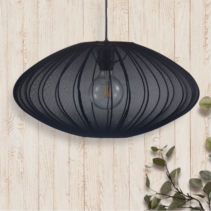 Пендел KINU 1xE27/20W/230V Ø 50 см черен