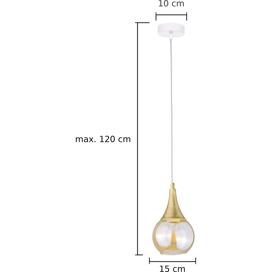 Пендел LACRIMA WHITE 1xE27/60W/230V