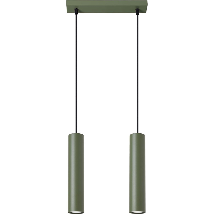 Пендел LAGOS 2xGU10/10W/230V зелен