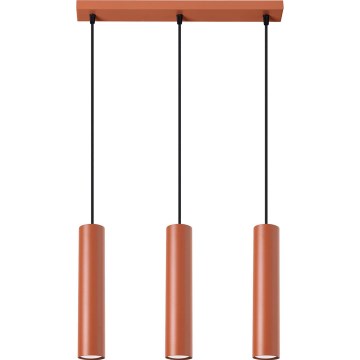 Пендел LAGOS 3xGU10/10W/230V червен