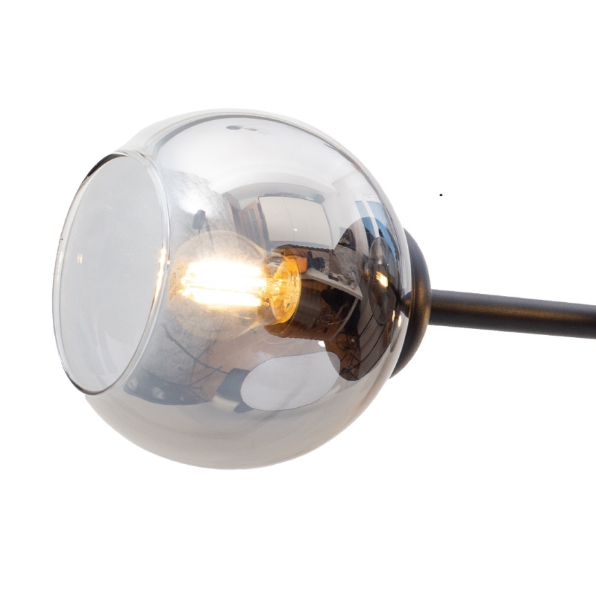 Пендел LATIL 4xE27/60W/230V черен