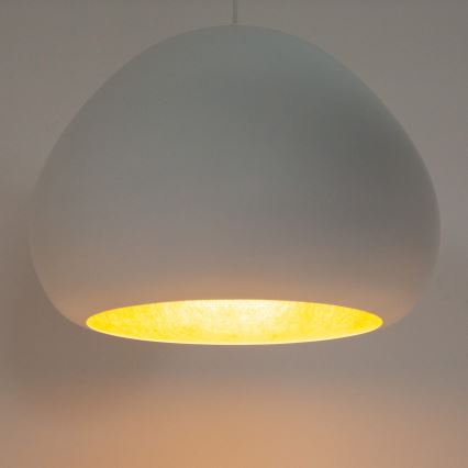 Пендел LAVA 1xE27/15W/230V бял/златист