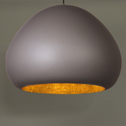 Пендел LAVA 1xE27/15W/230V taupe/златист