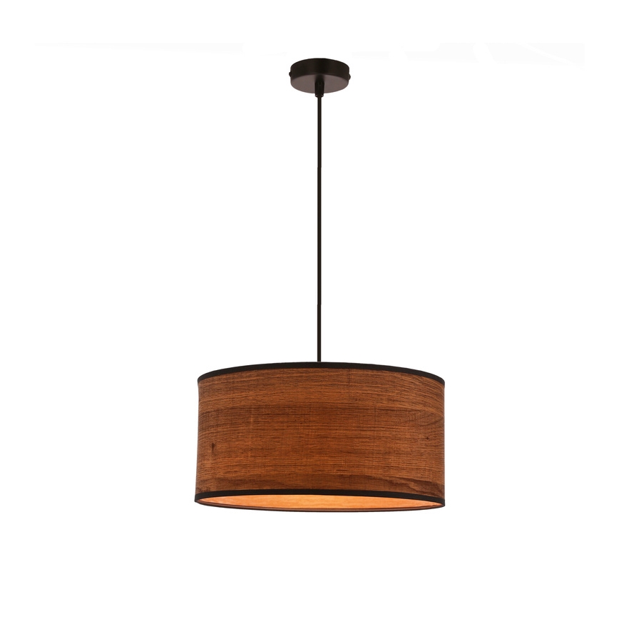 Пендел LEGNO 1xE27/40W/230V Ø 30 см кафяв