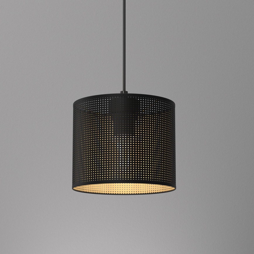 Пендел LOFT SHADE 1xE27/60W/230V Ø 18 см черен/златист