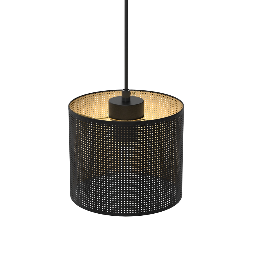 Пендел LOFT SHADE 1xE27/60W/230V Ø 18 см черен/златист