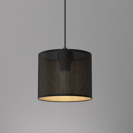 Пендел LOFT SHADE 1xE27/60W/230V Ø 18 см черен/златист