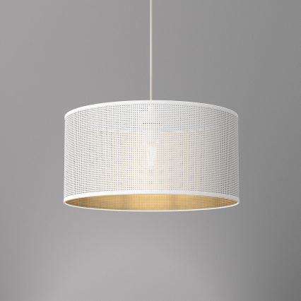 Пендел LOFT SHADE 1xE27/60W/230V Ø 40 см бял/златист