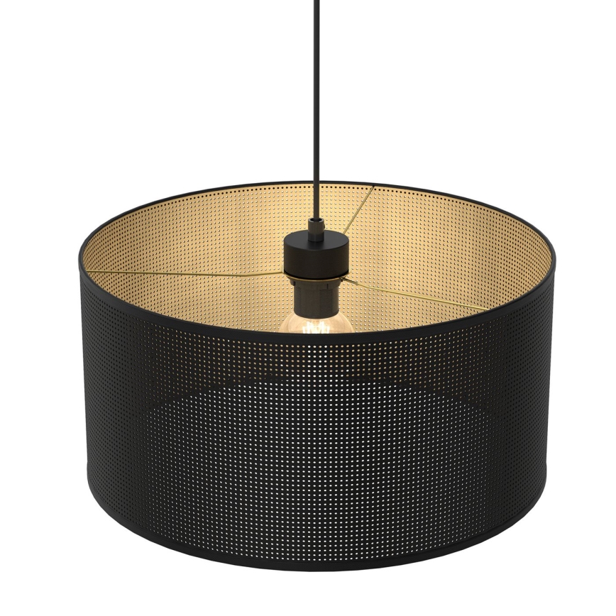 Пендел LOFT SHADE 1xE27/60W/230V Ø 40 см черен/златист