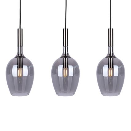 Пендел LUGANO 3xE14/40W/230V сив