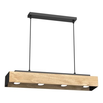 Пендел MAISON 4xGU10/8W/230V кафяв/дъб