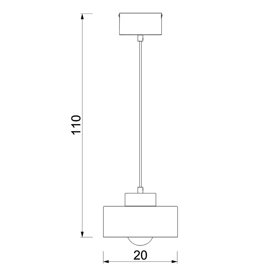 Пендел MARTI 1xE27/15W/230V бял/лъскав хром