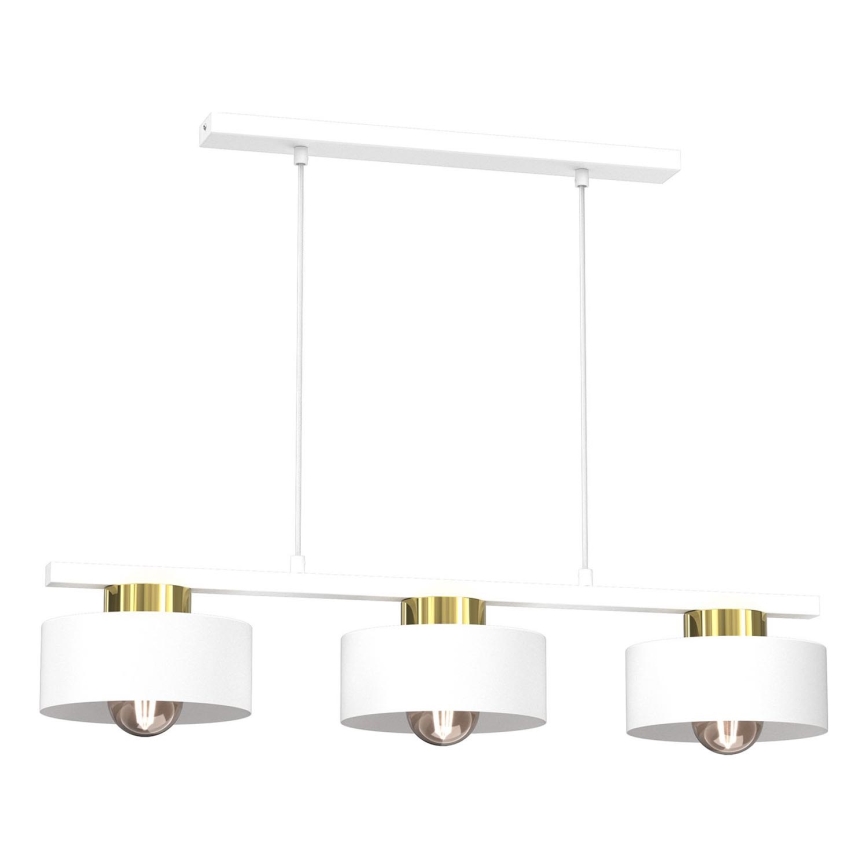 Пендел MARTI 3xE27/15W/230V бял/златист