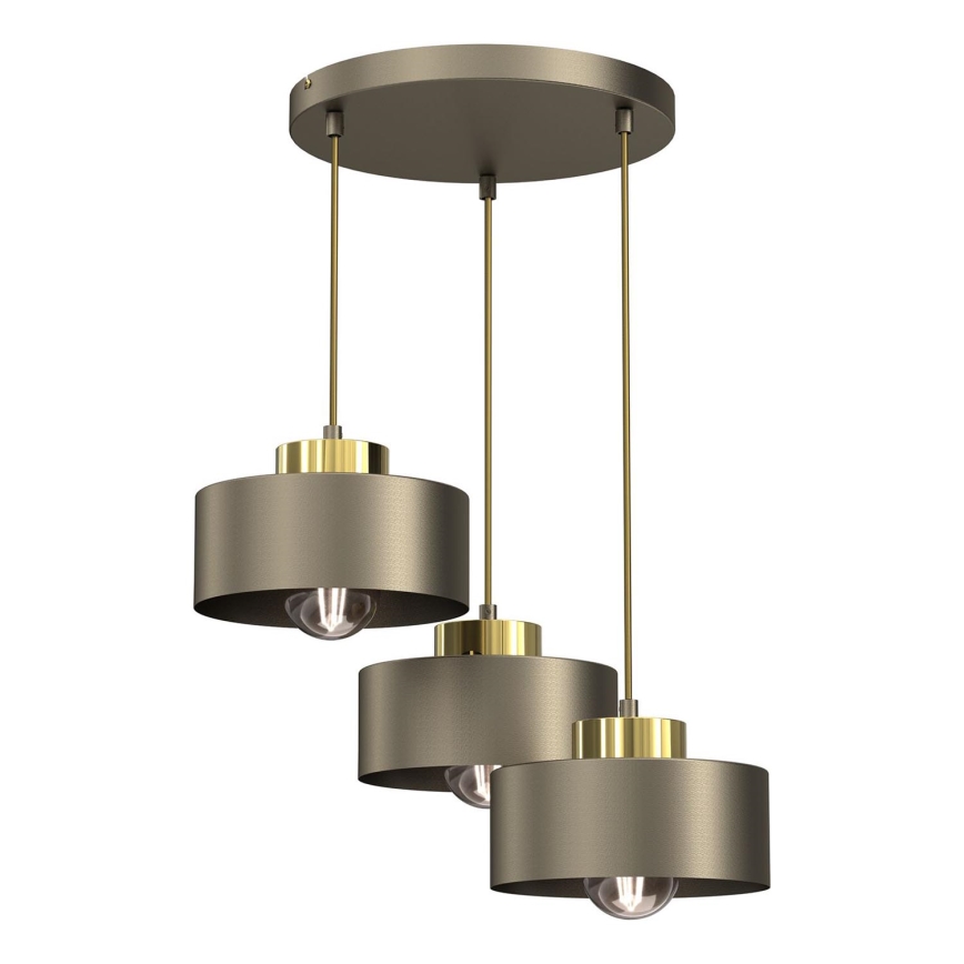 Пендел MARTI 3xE27/15W/230V месинг/златист
