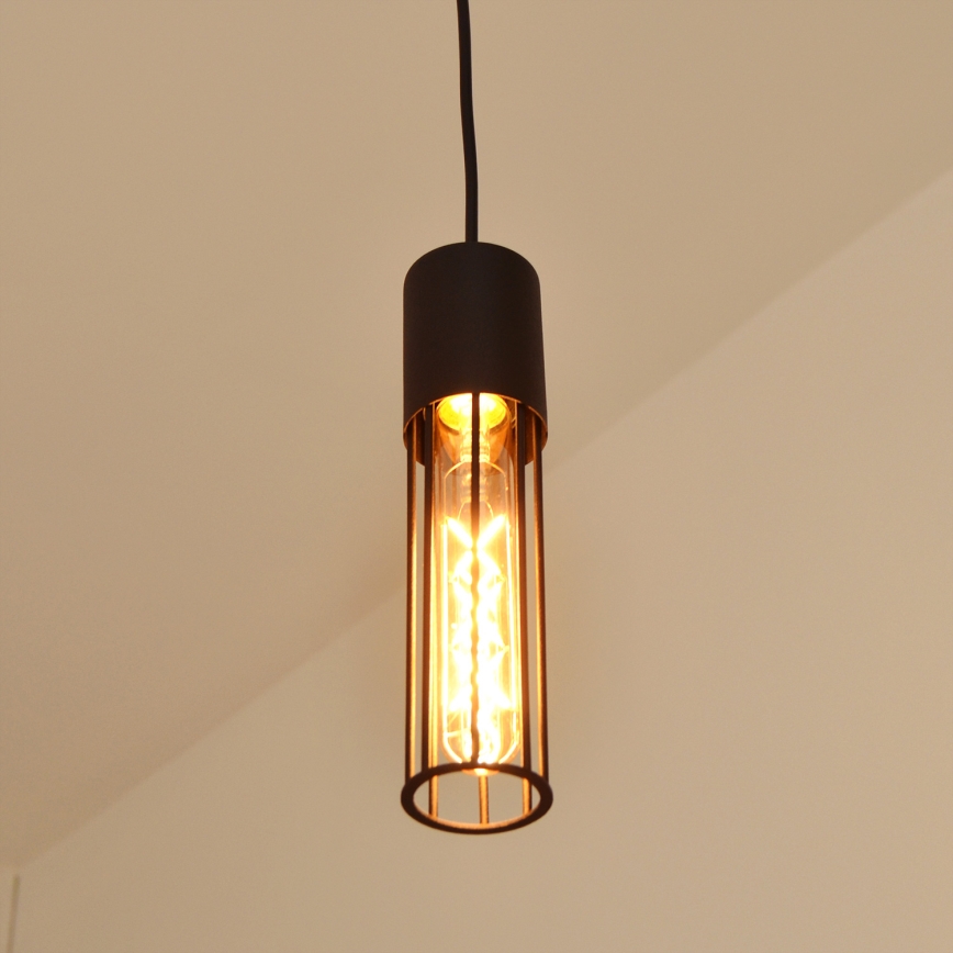 Пендел MELODY 2xE27/15W/230V черен