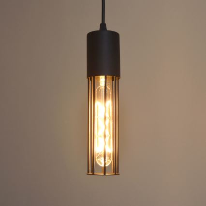 Пендел MELODY 2xE27/15W/230V черен