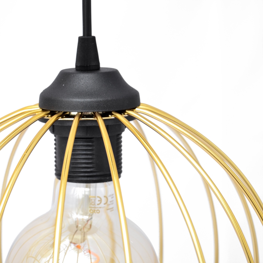 Пендел MERCURE 1xE27/15W/230V златист/черен